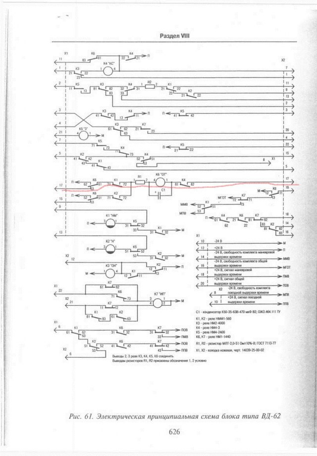 Блок вд 62 схема