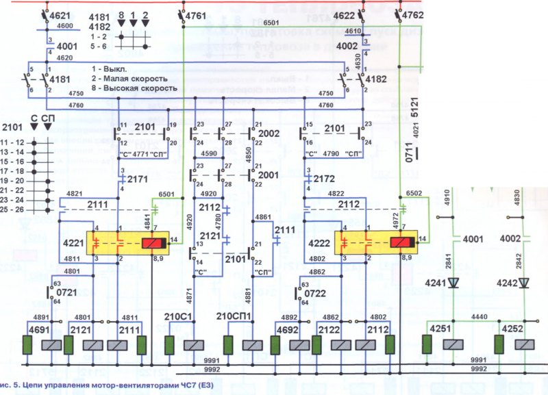 Электрическая схема чс7