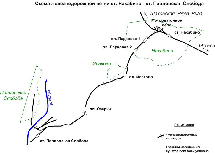 Нахабино схема путей