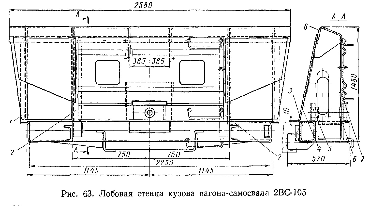 Вагон думпкар 2вс-105 характеристики